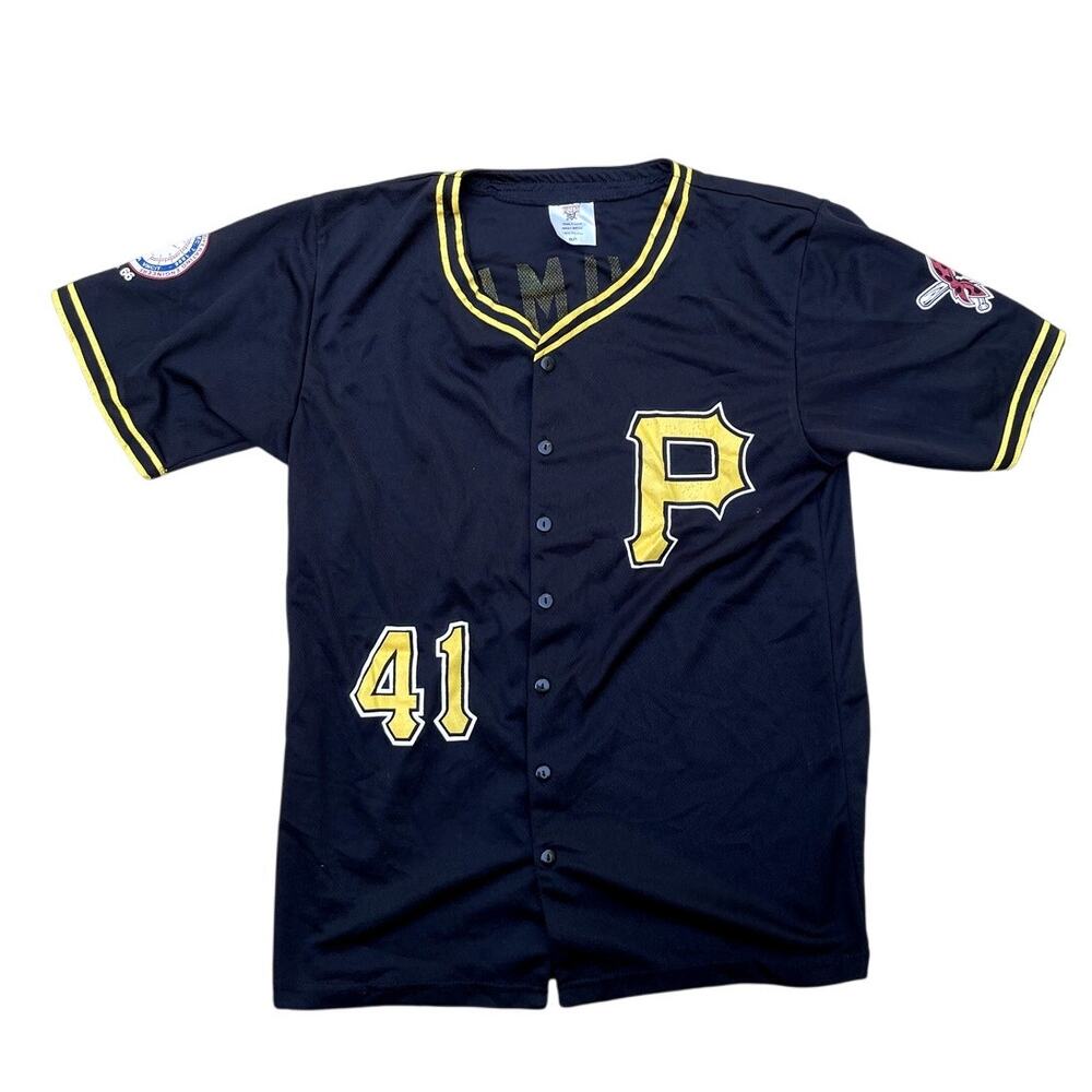 Pittsburgh Pirates Ryan Doumit Button Down Jersey Adult S Operating Engineers